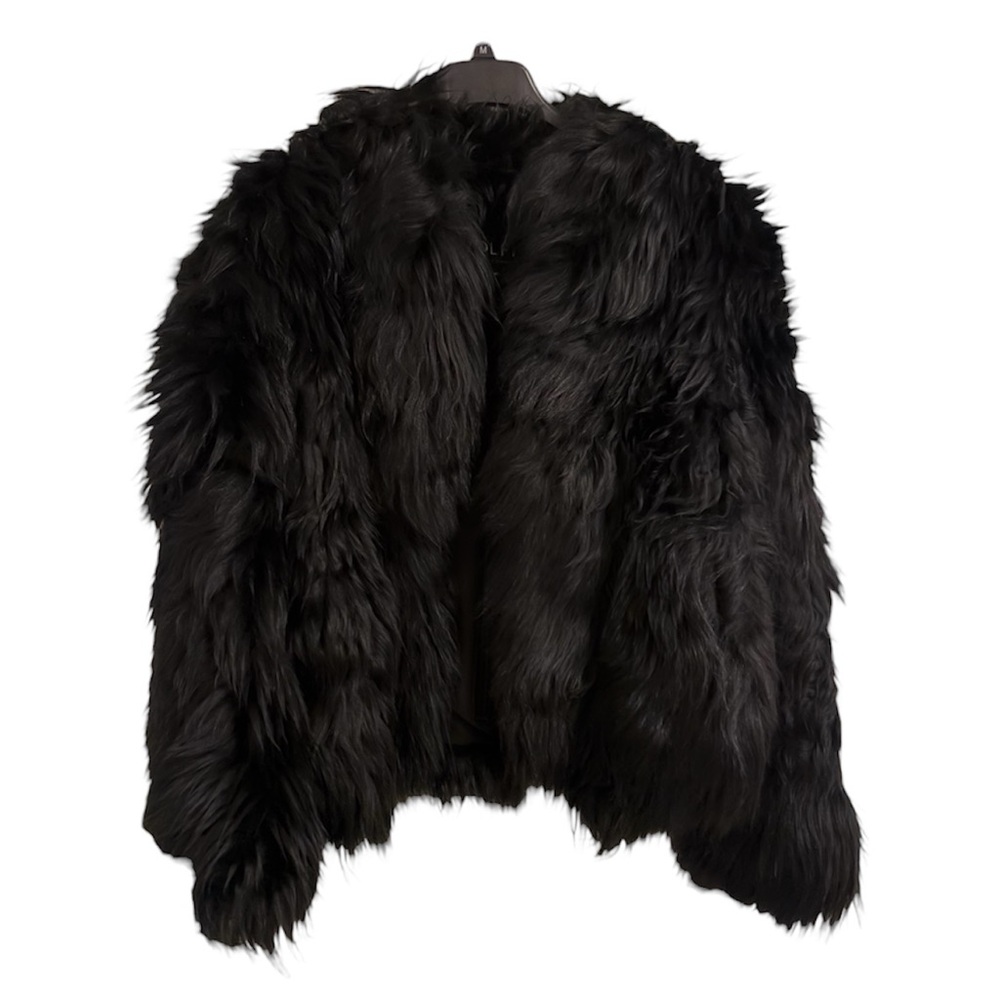 Wolfie Black Fur Coat